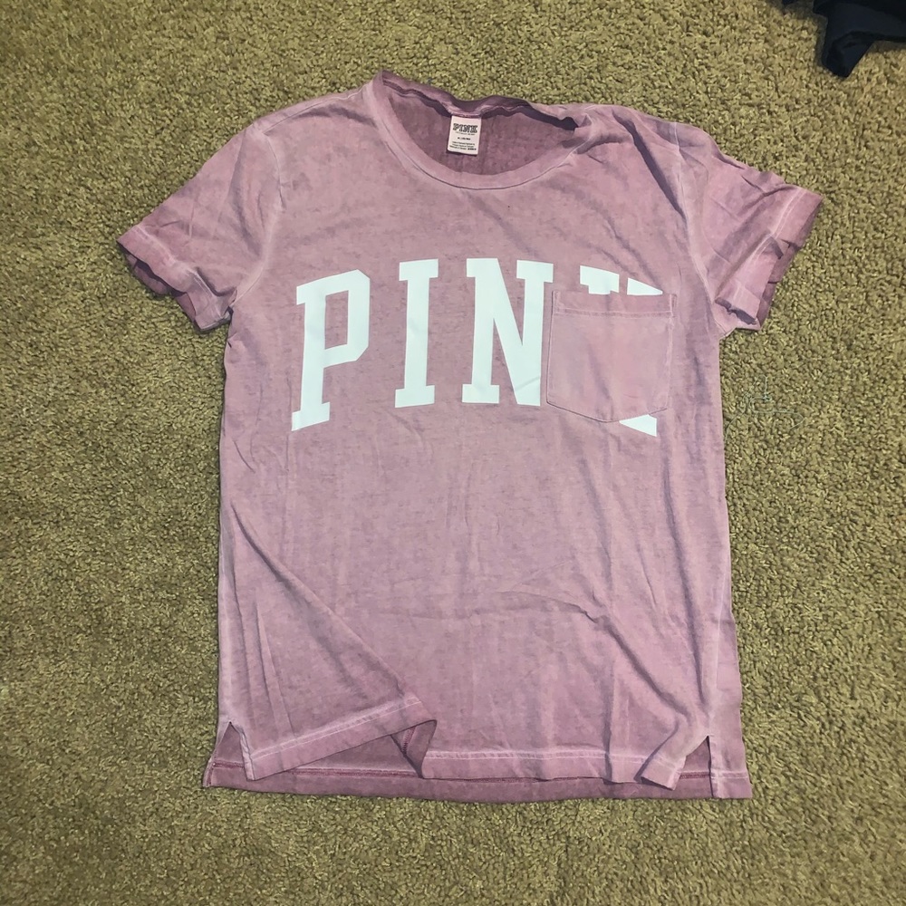 PINK Scoop neck tee